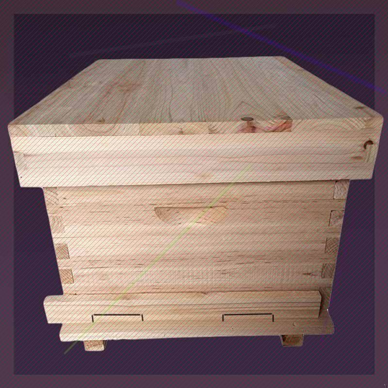 十个框杉木中蜂蜂箱双王蜜蜂箱烘干平箱专用诱蜂箱全套养蜂工具四
