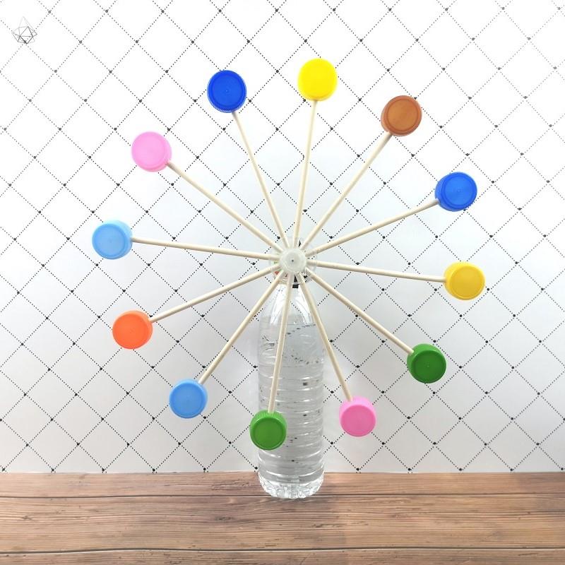 发明创造制作diy环保幼儿园手工废物利用摩天轮科学实验科学实验