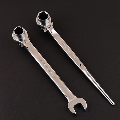 扳手尖尾棘轮快速正反套筒架子脚手架棘轮扳手