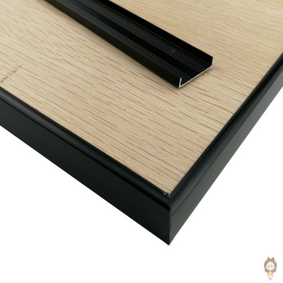 u型亚光黑色磨砂铝合金封边条16生态板包边条18免漆板柜门收口边