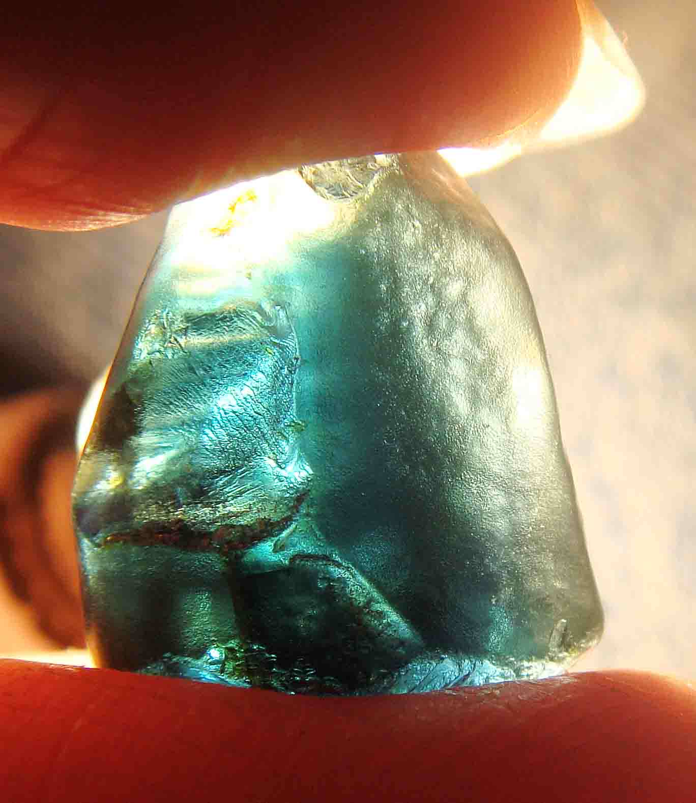 山东昌乐矿区156克拉特异天然蓝宝石原石证书支持其他