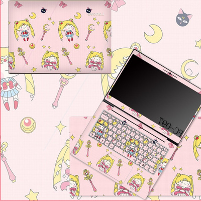 x3简爱x14适用海尔7g5h游戏笔记本电脑贴膜笔记本炫彩贴