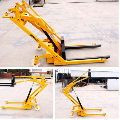 搬运电动小型液压便携式装卸卸车单人曲臂堆垛液压装卸车