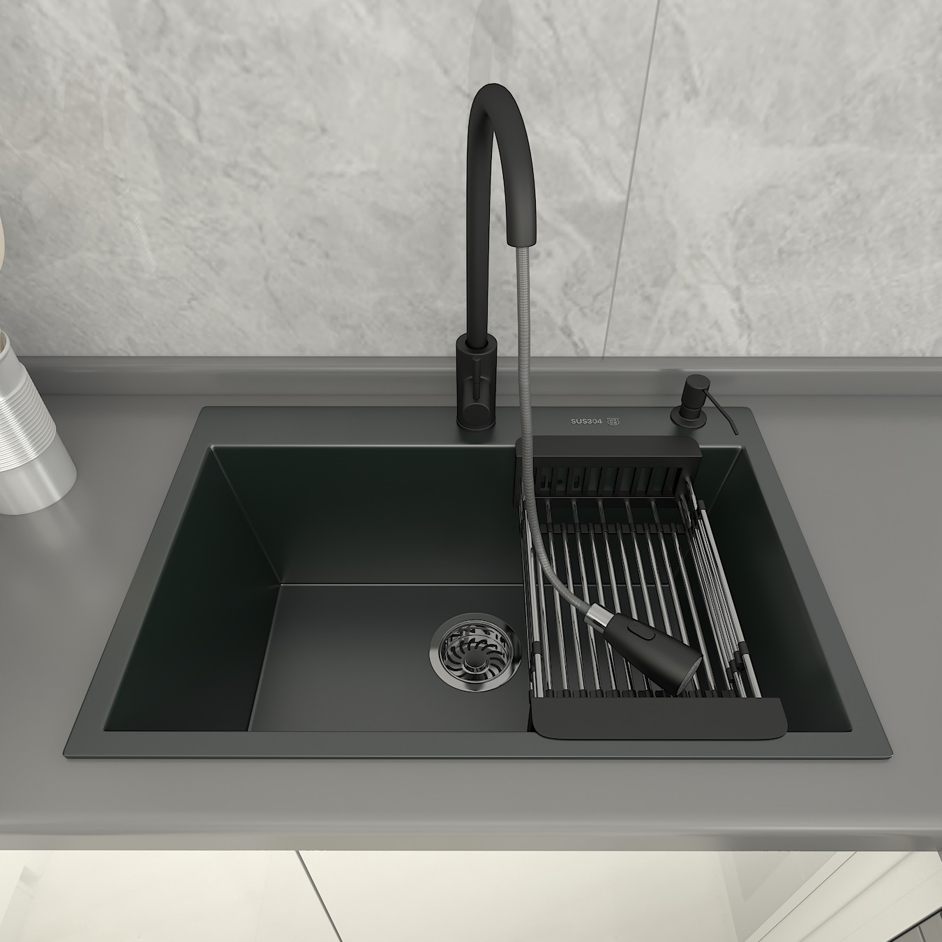 水槽套餐厘米水龙头配套洗水洗菜大号50cm大容量水槽套餐