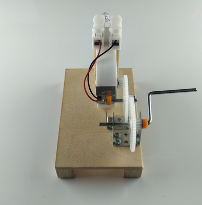 科技制作手摇发电机小学生科普科学试验diy手工科学实验
