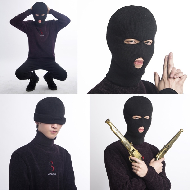 全脸通用男生面具cos骑行男士反恐精英帽子