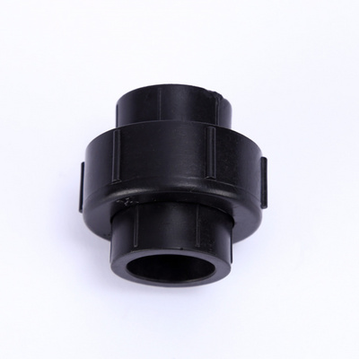 水管pe全塑活接双头热熔承插配件黑色管件pe管