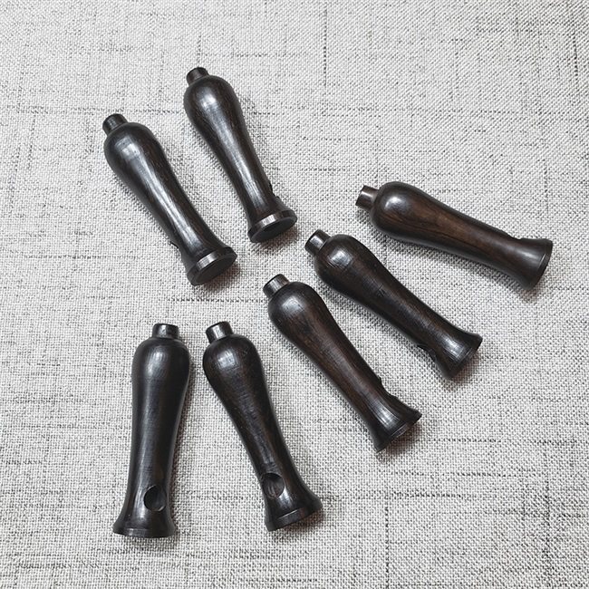 古琴雁足乌木琴轸一体整雕紫光调音轻松配件古琴