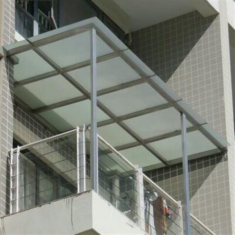 遮阳雨棚不锈钢东莞阳光房钢结构pc耐力板夹层夹胶玻璃采光顶家用