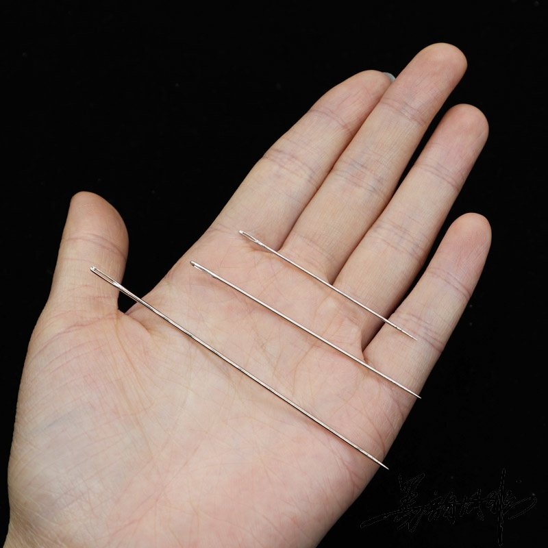 钢针硬细尖手针缝针家用打包针编编织袋大针缝衣针针