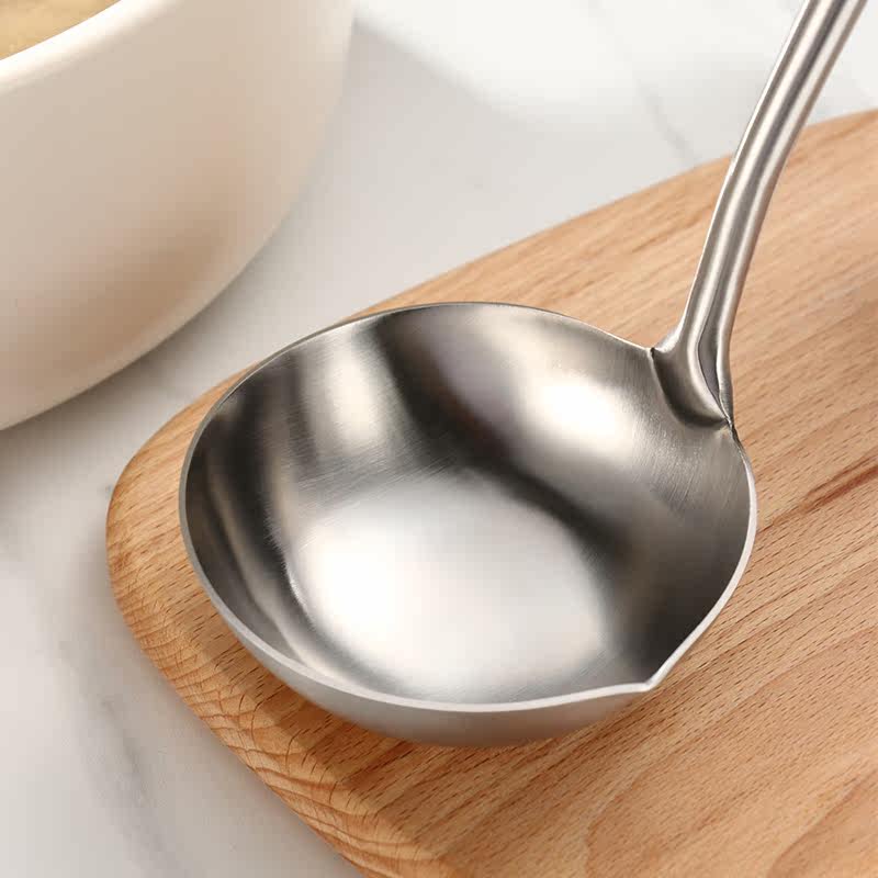 闪闪优品不锈钢汤勺长柄防烫厨房家用汤羹喝汤粥勺汤勺