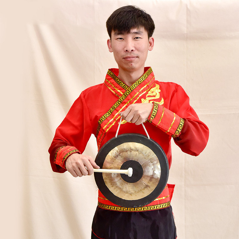 锣鼓纯铜铜锣全套专响青铜民间乐器40cm开道开道锣