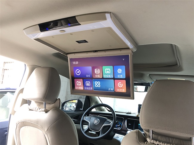 高清汽车15-17寸电视机车用吸顶显示器安卓后排娱乐车用显示器