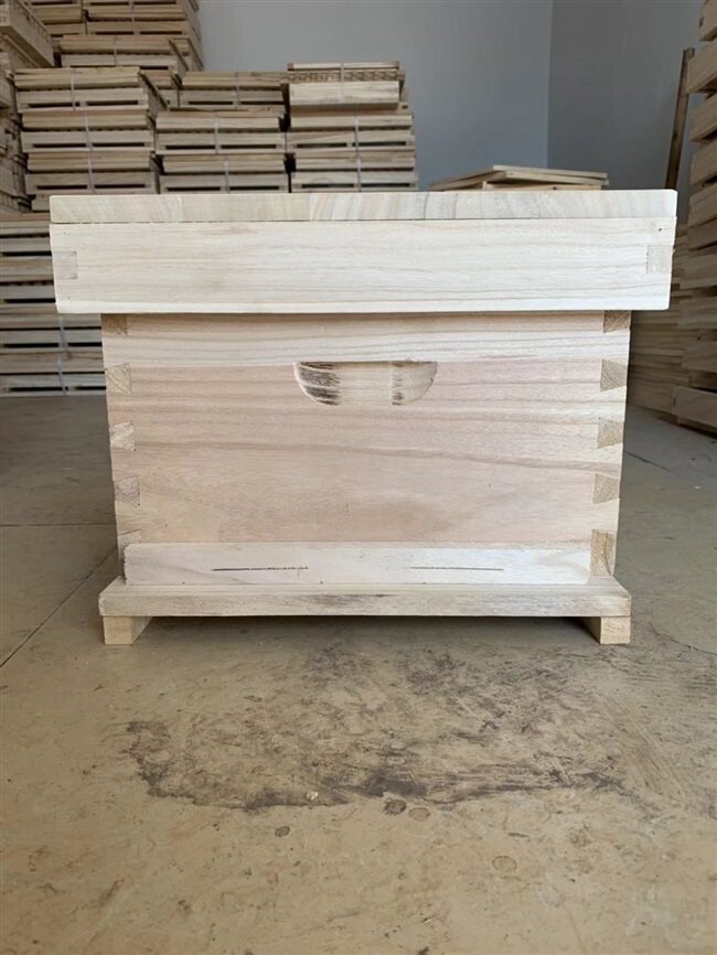 桐木蜂箱梧桐木泡桐木标准十框七框煮蜡双层高箱中蜂意蜂国宝包邮