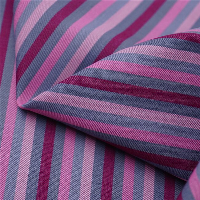 经典薄款高定西装布料彩色竖条条纹精纺春秋海绵垫