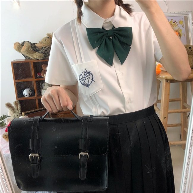 制服斜角jk日式羽根哑光赤绀墨绿三色领结领结