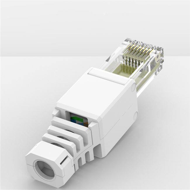 家用接头端子超五类免压水晶头压网线6类8p8c水晶头