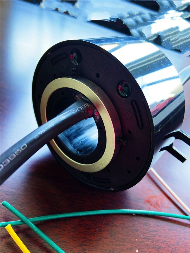 导电电机直销厂家过孔滑环46路微型电刷5a360电机配件