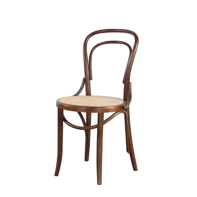 14号椅子美式轻奢复古藤编桑纳中式家用餐厅餐椅