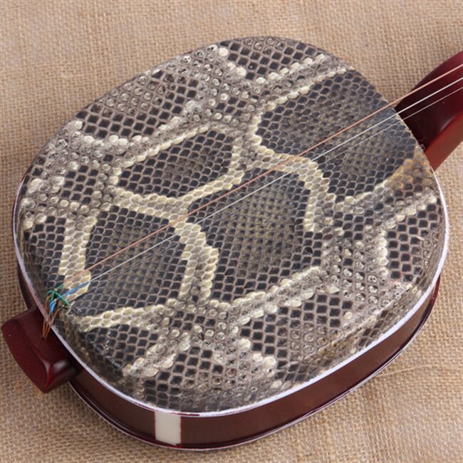 三弦乐器林枫色木大三民族弹拨演奏专用厂家三弦