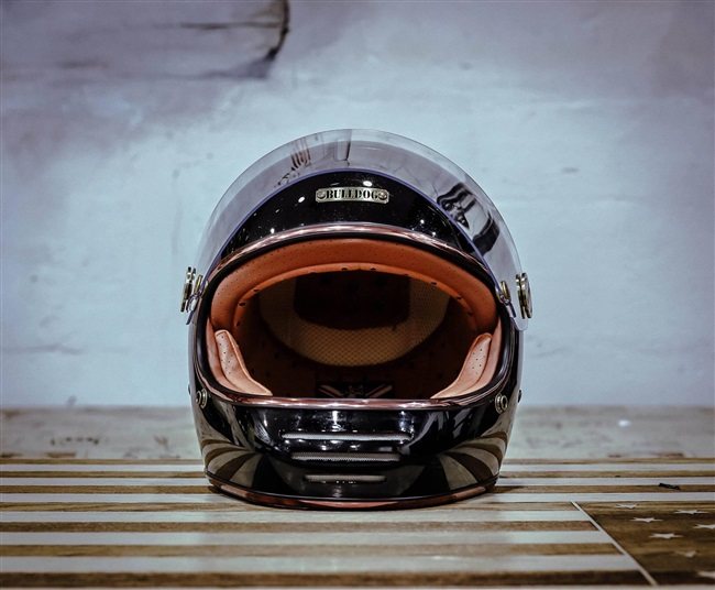 新哈雷哈雷头盔机车骑行bulldog碳纤维全盔印第安复古摩托车头盔