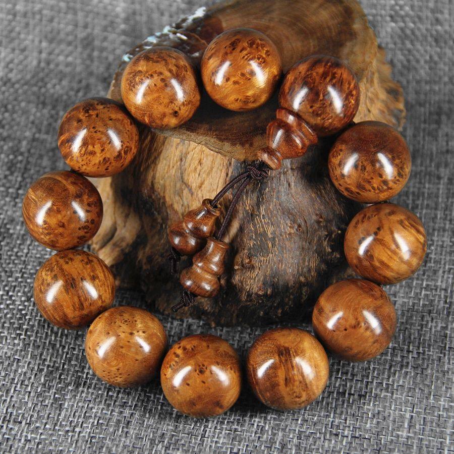 麻梨疙瘩佛珠手串20cm满花老麻利sn2502手串