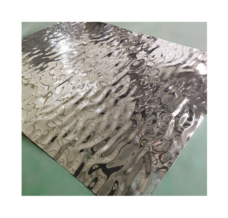 镜面水波波纹不锈钢板室外招牌天花吊顶装饰拉丝不锈钢制品