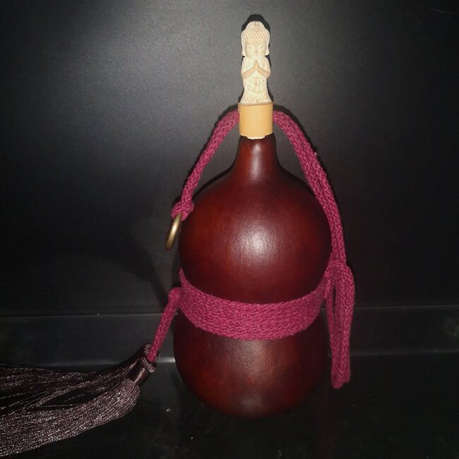 坐忘堂天然葫芦古法做旧酒葫芦蜂蜡防渗日式开口摆件挂件装酒包邮