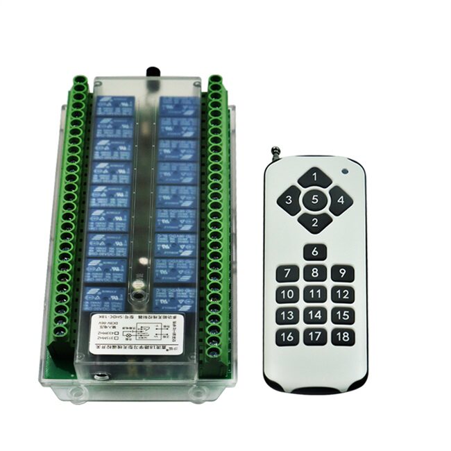 18路多功能遥控开关12v24v48v多路智能灯具电子点火遥控开关