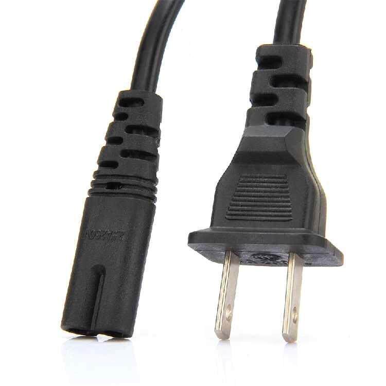 ac220v永美新韵美科电子琴电源线充电器插头通用2孔连接线
