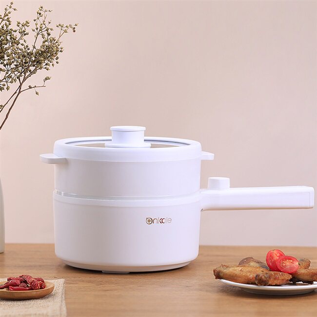 德国ankale多功能煮锅家用小电电锅不粘学生宿舍电热