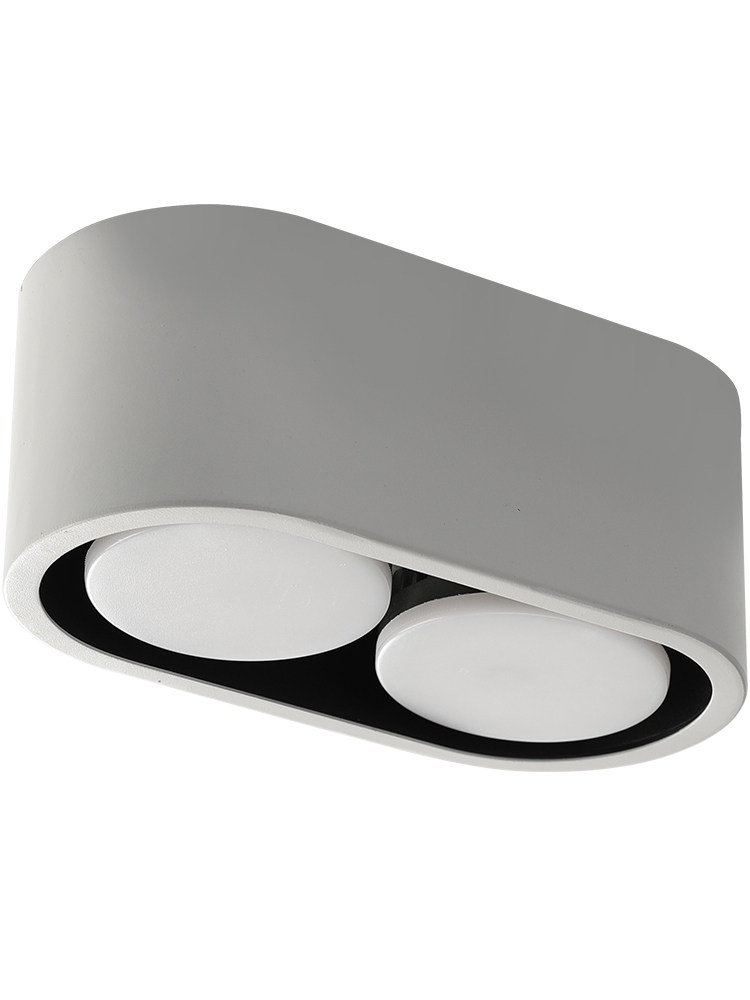 明装筒灯双头斗胆led盒子客厅gx53椭圆形吸顶筒灯