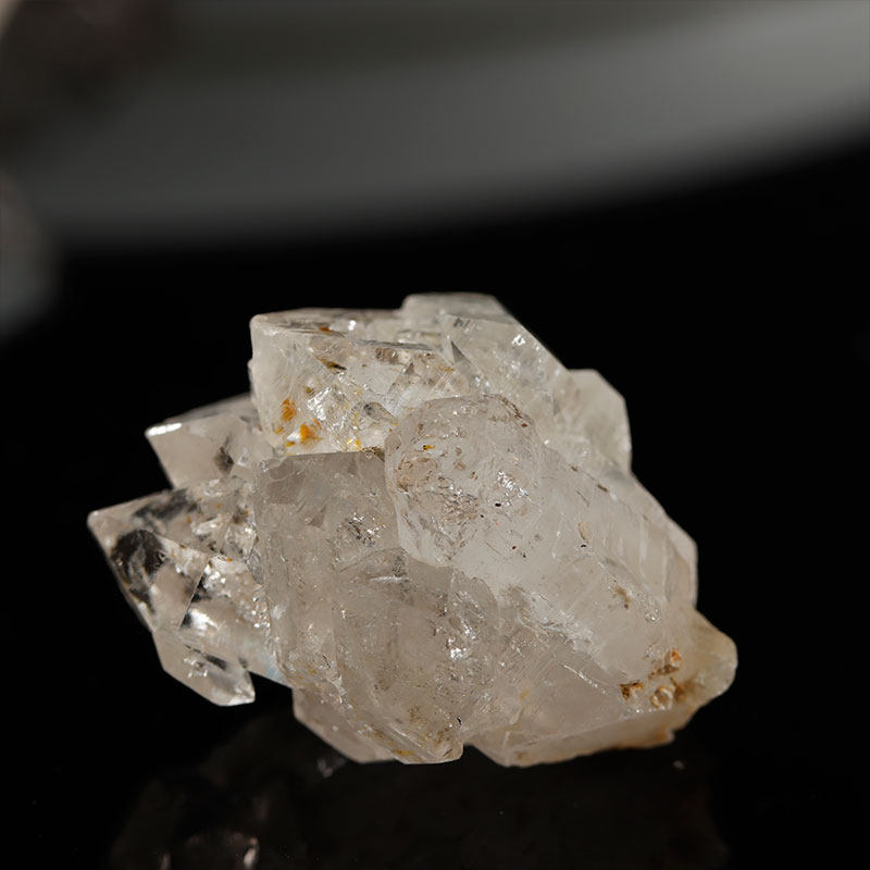 闪灵赞比亚赫尔天然钻基水晶油胆原石荧光摆件摆件