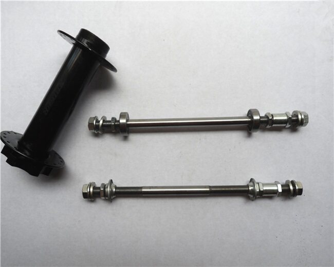 后轴山地自行车雪地快拆空心改装实心花鼓前后自行车花鼓