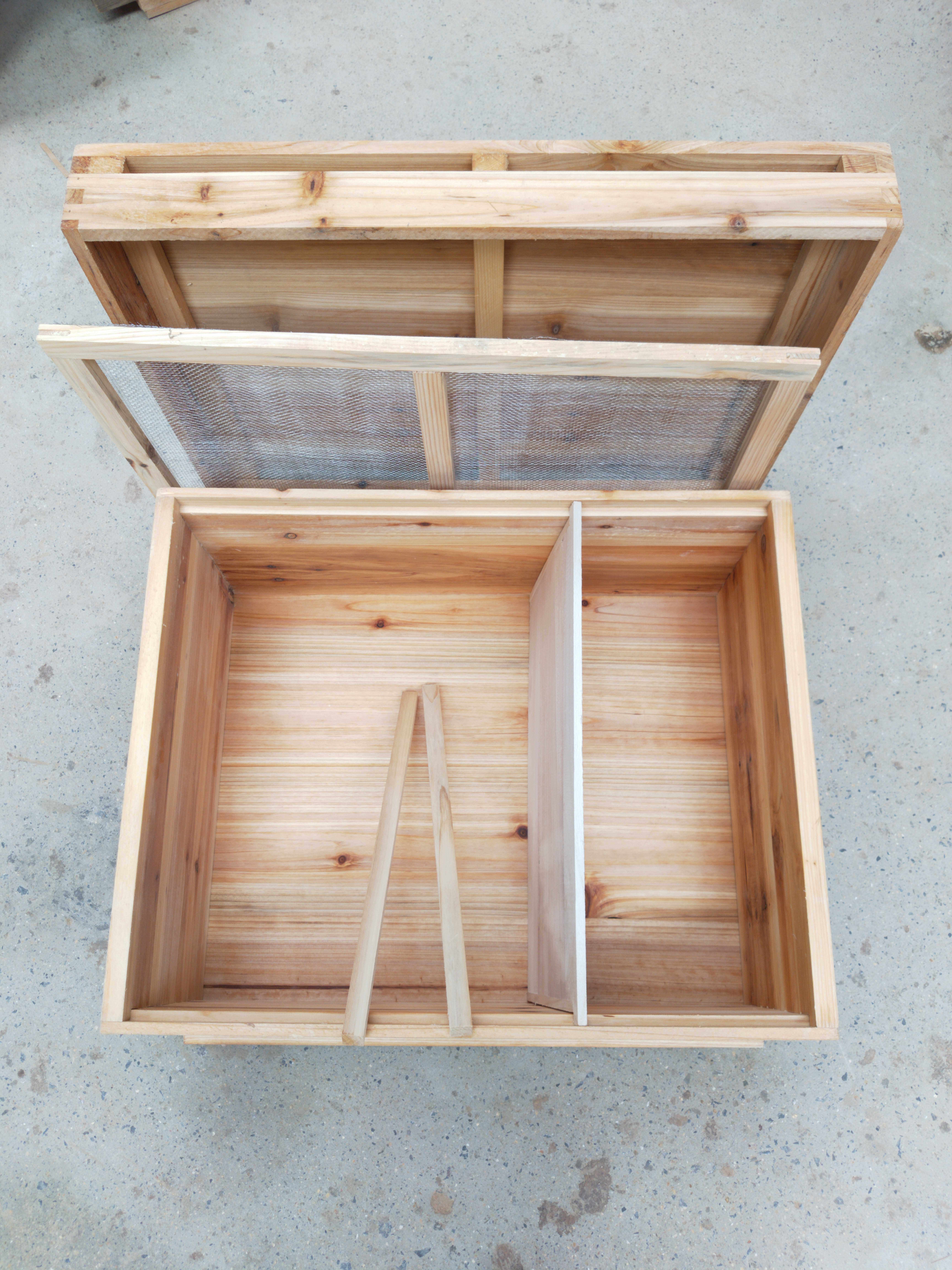 🐝煮蜡十六框蜂箱双王箱蜜蜂蜂箱蜂具中蜂蜂箱炭化蜂箱16框蜂箱🐝