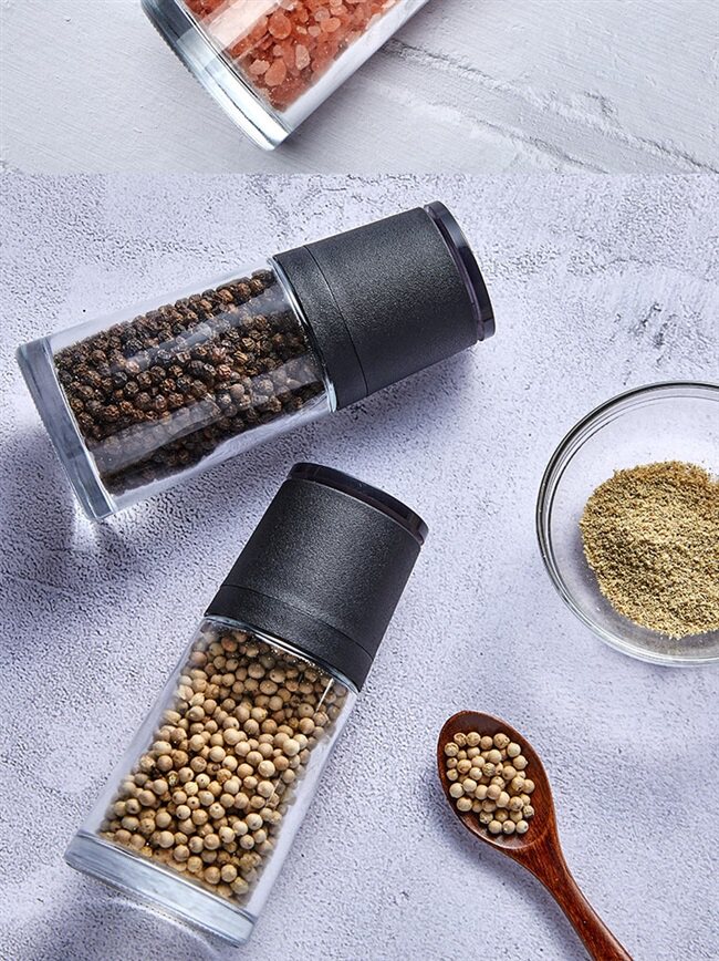 研磨手动胡椒海南白黑黑胡椒花椒调味瓶海盐芝麻调味瓶罐