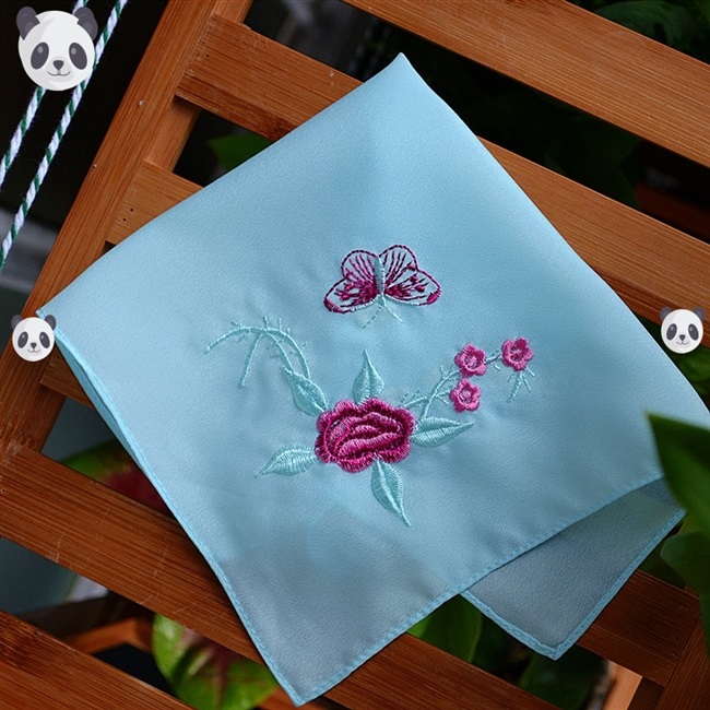 古风手帕丝绸绣花年会手绢刺绣学生戏曲古装手帕