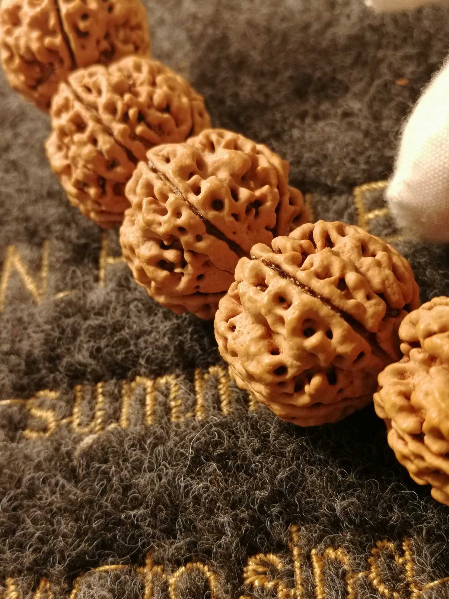 药王蜂王尼泊尔大金刚菩提安娜籽蜂窝双龙纹手串单圈矮桩满肉玉化