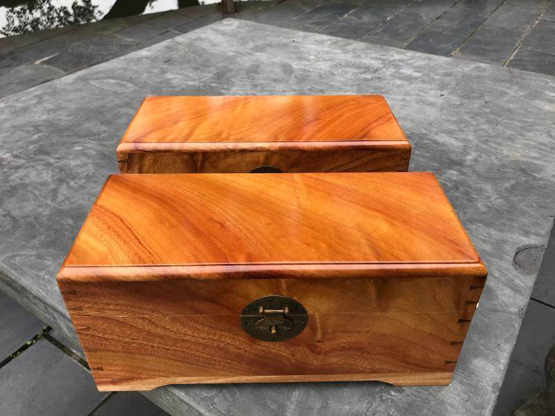 小樟木箱子 樟木盒 香樟木盒 红樟木盒子 收纳件首饰实木 独板