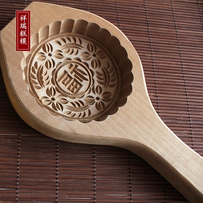 模具木质手工月饼糍粑米果模子面食烙饼木印烘焙模具