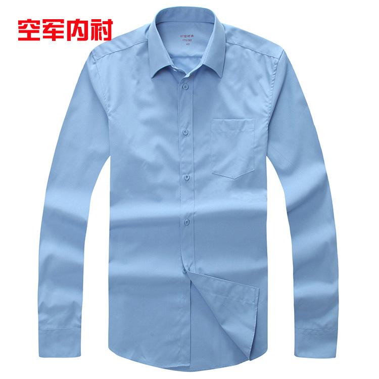 衬衣正品长袖衬衫常服内衬塑料扣速男士衬衫
