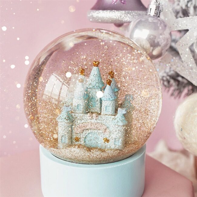 朝暮花房定制城堡水晶球梦幻创意摆件礼盒新婚摆件