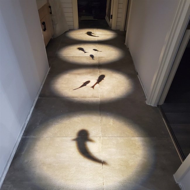 嵌入式射灯创意投影图案天花走廊过道led家用射灯