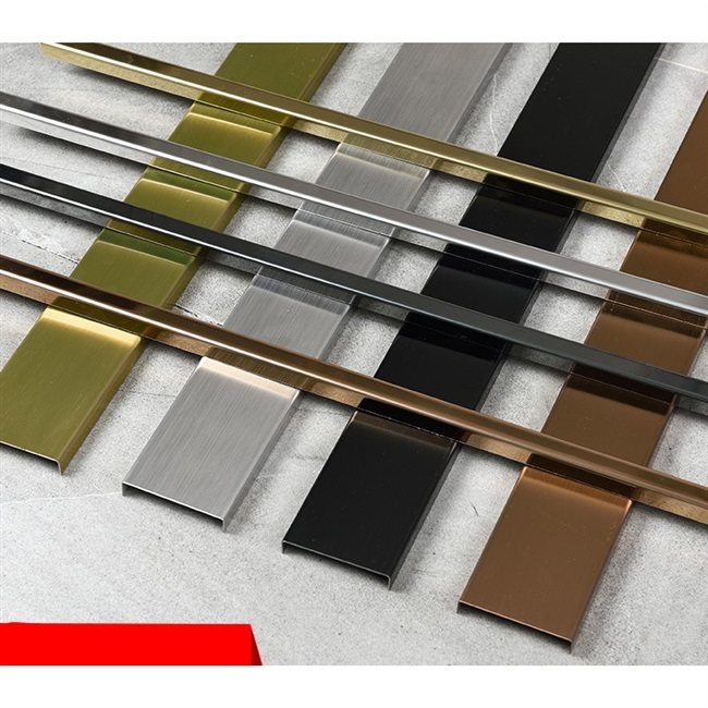 钛金不锈钢卡条槽黑吊顶装饰背景墙收边条金属线条吊顶纱幔