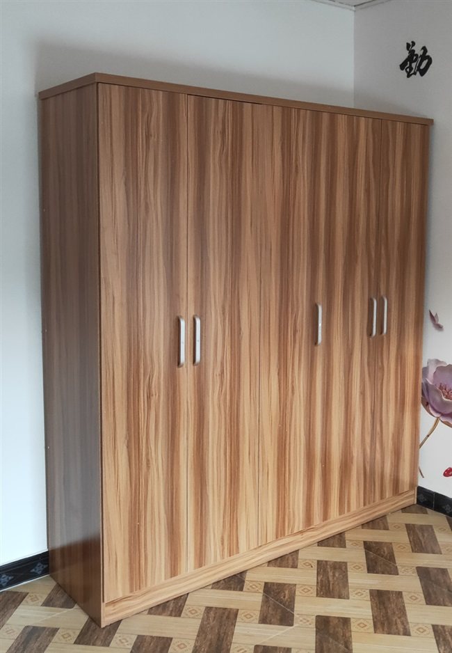 衣柜昆明明高密度板简装组装组合简易纯白2门衣柜