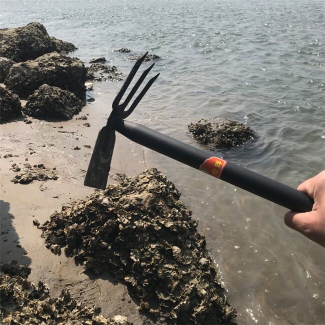蛤蜊牡蛎螃蟹赶海工具挠砸蚝勾不锈钢耙子海边耙子