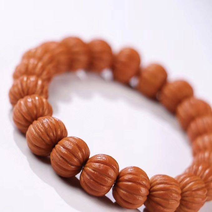 新款美国猴头雕刻矮桩紫金金鼠菩提光珠手链佛珠