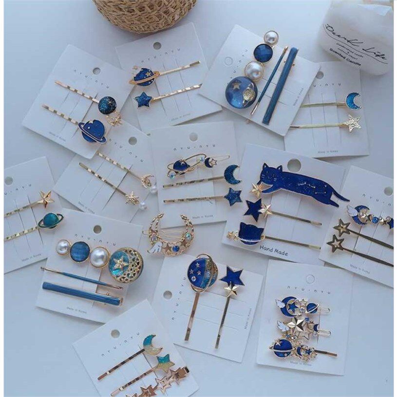 闺蜜发卡星空简易超仙一对同款新款发饰学生发饰