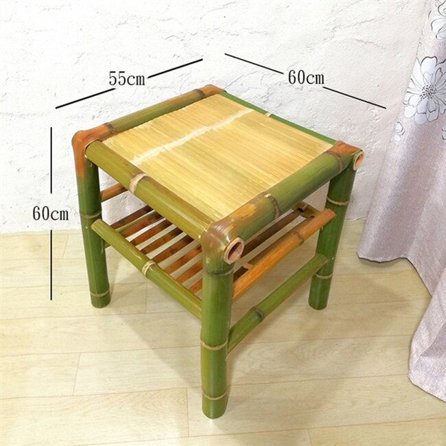 竹子手工编制桌椅椅子中式复古简约茶几禅意茶几