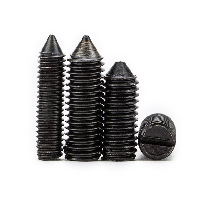 螺钉开槽尖端m5m6m8gb71碳钢一字紧定螺丝螺钉